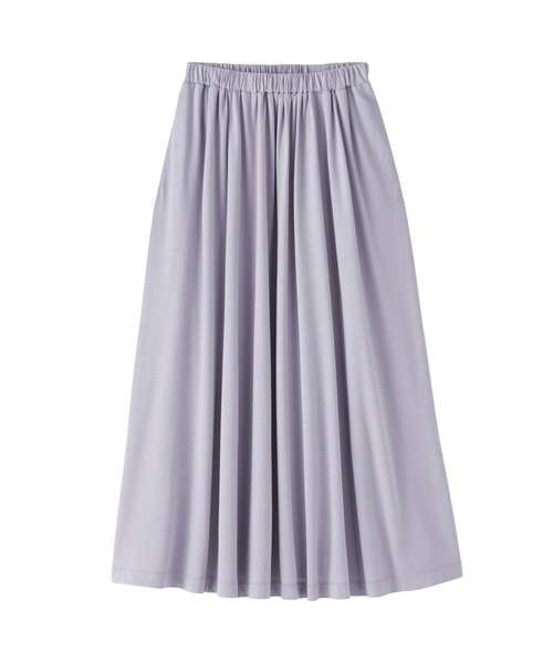 無印良品（MUJI） スカート 婦人 なめらか天竺編みギャザースカート