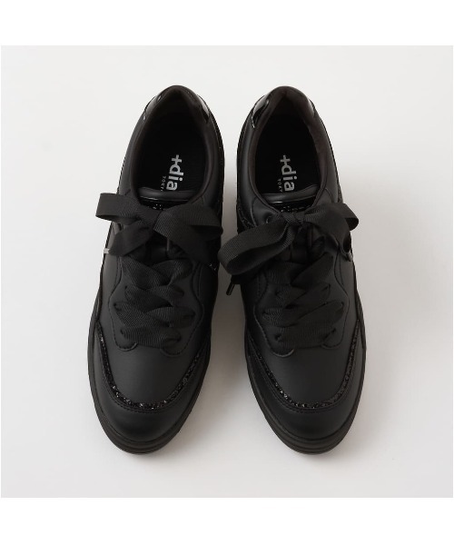 「+diana」 ローカットスニーカー 23.0cm ブラック レディース_画像3