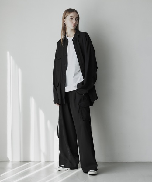 「remer」 長袖シャツ MEDIUM ブラック メンズ_画像5