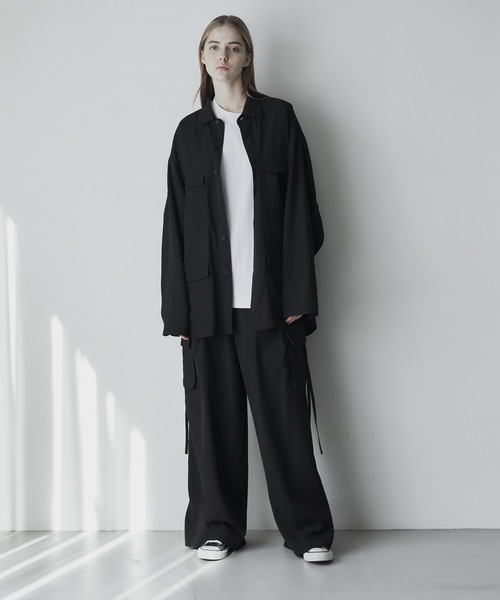 「remer」 長袖シャツ MEDIUM ブラック メンズ_画像9