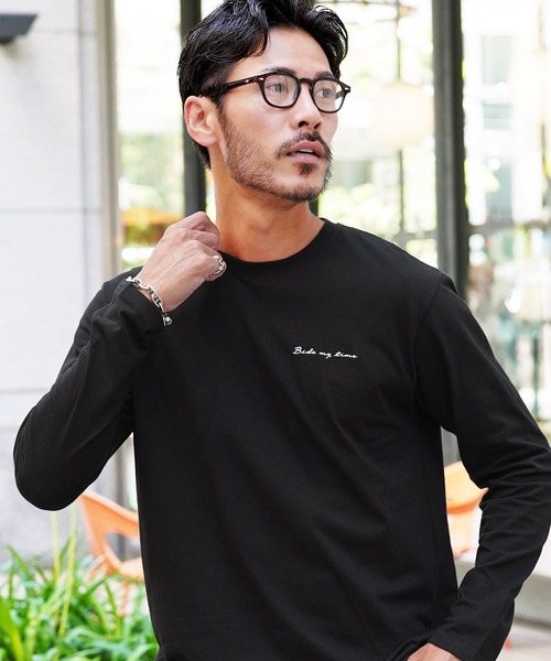 JIGGYS SHOP（ジギーズショップ） tシャツ コットン マルチ刺繍 長袖T