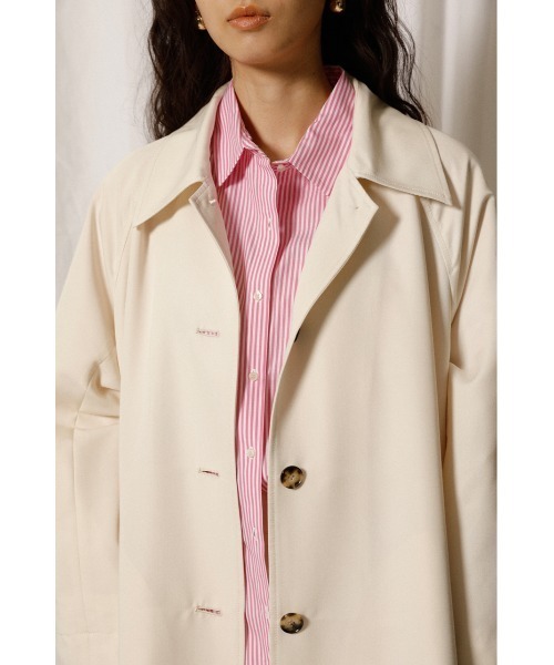 crie conforto ステンカラーコート コート バックベルトステンカラー