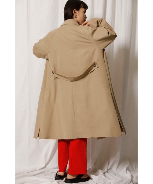その他ブランド / ステンカラーコート/--/コットン/BEG crie conforto ステンカラーコート コート バックベルトステンカラー