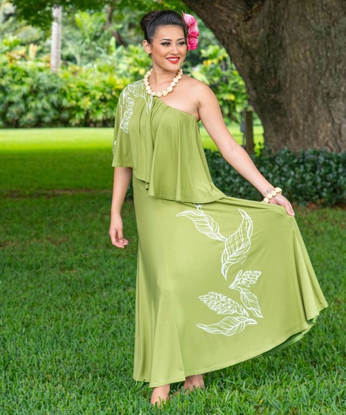 Maunaloa（マウナロア） ドレス 「Maunaloa」Aulii ストレッチドレス