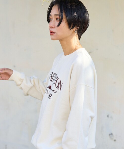 新品未使用　45R　スタジアムスウェット FREAK'S STORE トレーナー スウェット MountainEmbroidery SWEAT