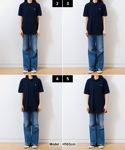 LACOSTEネイビー ポロシャツ L1212 人サイズ3 LACOSTE ラコステ ポロシャツ L1212 日本製 メンズ レディース