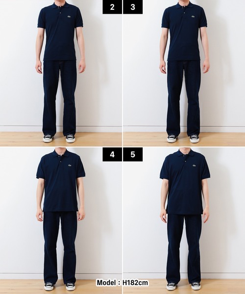 LACOSTE L1212 定番 ポロシャツ Sサイズ ネイビー 未使用 LACOSTE（ラコステ） ポロシャツ L1212 クラシックフィット メンズ
