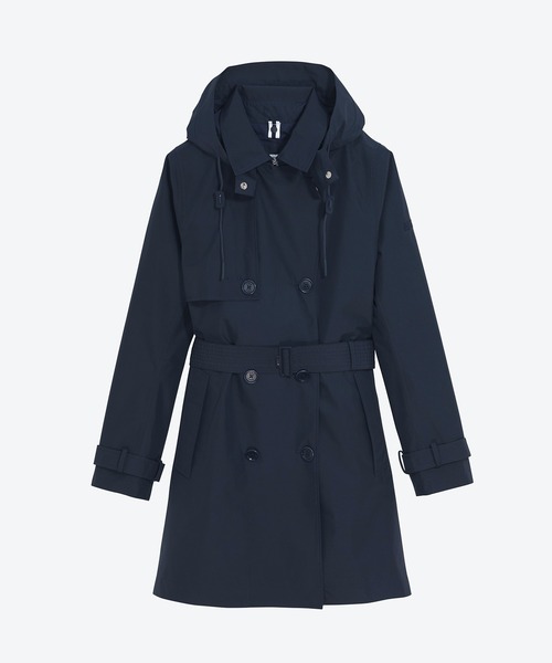希少 エーグル ゴアテックス GORE-TEX トレンチコート フード脱着可 M AIGLE トレンチコート コート GORE-TEX ゴアテックス 防水 防風