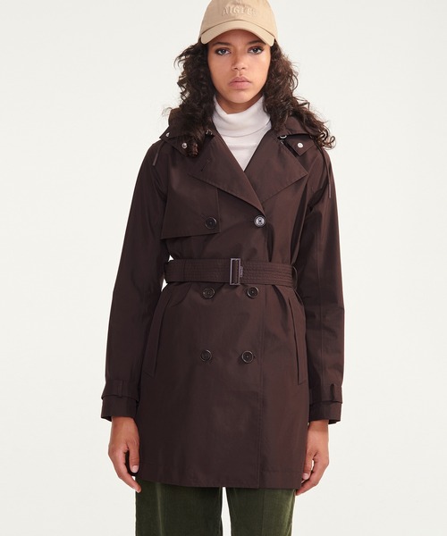 希少 エーグル ゴアテックス GORE-TEX トレンチコート フード脱着可 M AIGLE トレンチコート コート GORE-TEX ゴアテックス 防水 防風