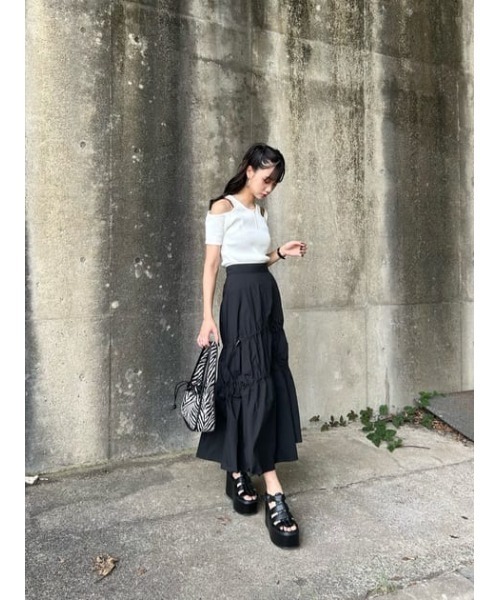 THROW by SLY tシャツ OPEN ARM RIB TOPS オープン アーム リブ