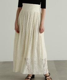 JILL STUART スカート メッシュフラワーレーススカート