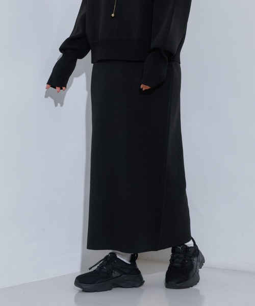 【新品】【未使用】NOBLE ペンシルスカート NOMINE（ノミネ） スカート 「セットアップ対応可」ラメプレーティング