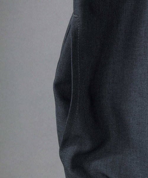 SITRY ジップブルゾン ボマージャケット SITRY ブルゾン アウター polyester tropical zip blouson