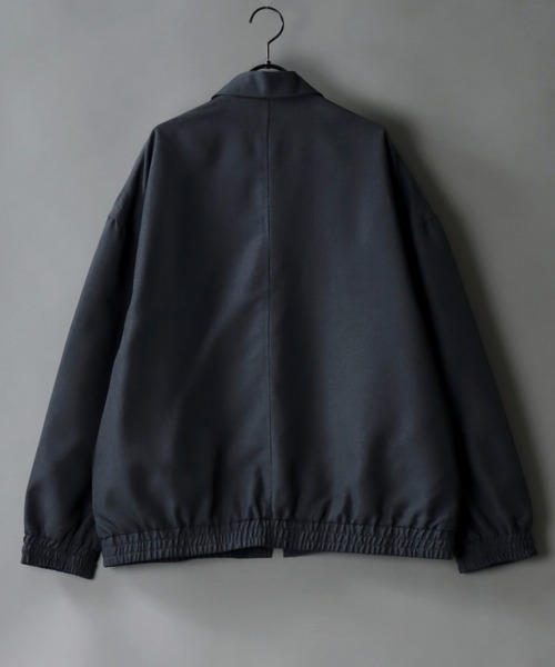 SITRY ジップブルゾン ボマージャケット SITRY ブルゾン アウター polyester tropical zip blouson