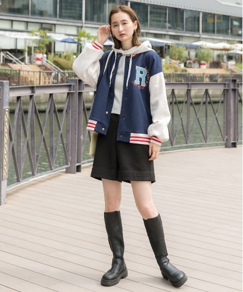 新品未使用 MADISONBLUE Bワッペン ロング スタジャン
