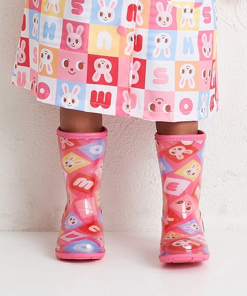 MIKI HOUSE（ミキハウス） 長靴 レインブーツ パズルブロック レイン