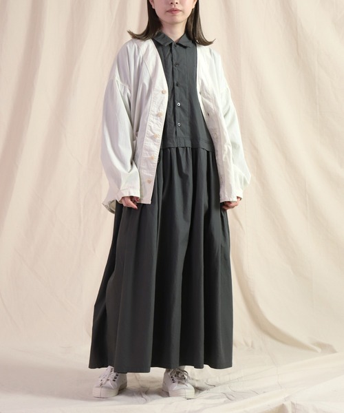 Brocante ブロカント　シャツ　ワンピース　白　ホワイト　長袖　サイズ2 Brocante ブロカント シャツ ワンピース 白 ホワイト 長袖