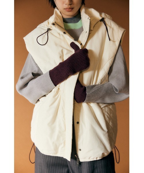 PLUS（AZUL BY MOUSSY） ベスト ジレ 「PLUS」ボリュームパディット