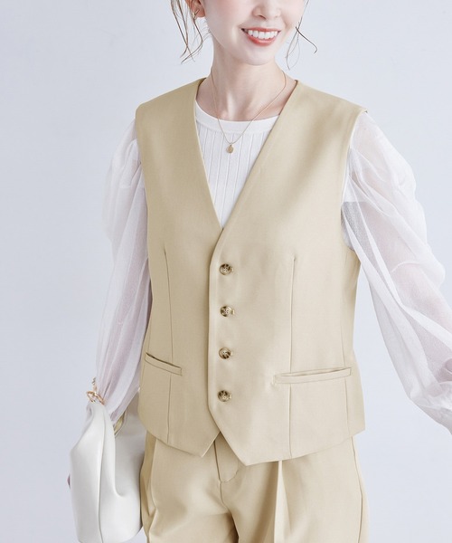 ROPE' PICNIC（ロペ ピクニック） ベスト ジレ ブライトシリーズ/ノー