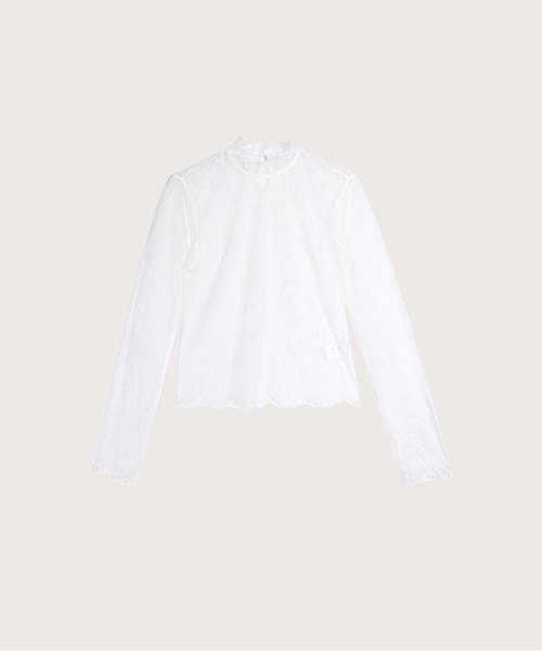 tシャツ ハーフネックガーデンレーストップ Half Neck Garden Lace Top レディース
