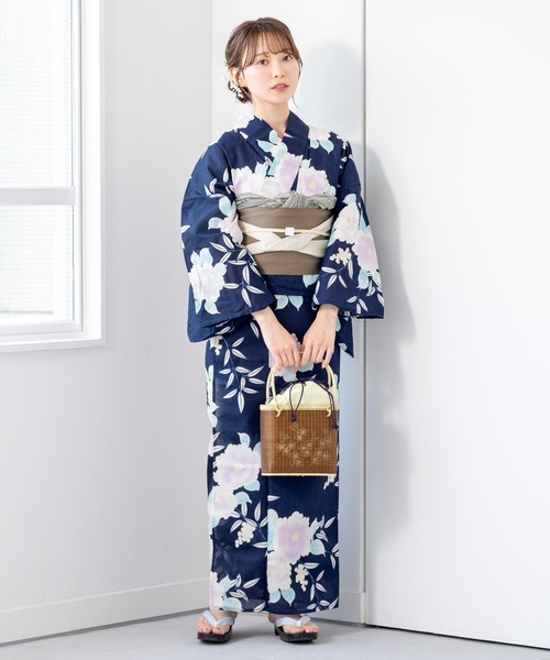 SOUBIEN（創美苑） 浴衣 夏を彩るレディース浴衣2点セット （浴衣＋帯