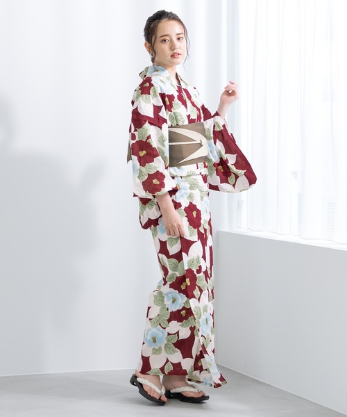 SOUBIEN（創美苑） 浴衣 夏を彩るレディース浴衣2点セット （浴衣＋帯