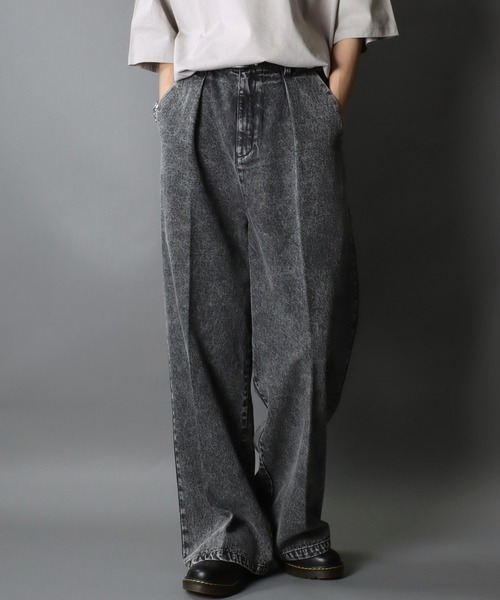 many tuck denim（メニータックデニム）size1 BLACK BY MOUSSY（ブラックバイマウジー）の「many tuck denim