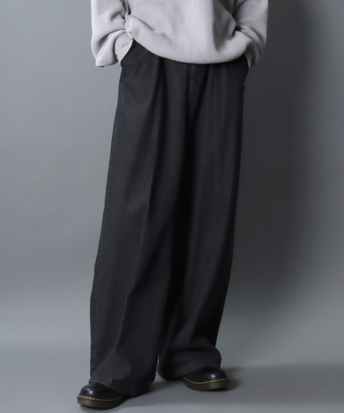 SITRY（シトリー） ワイドパンツ ジーンズ 1Tuck Wide Straight Denim