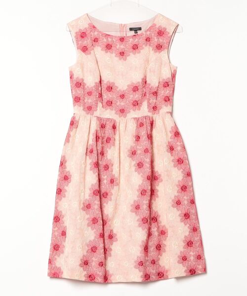 TOCCA」 花柄ノースリーブワンピース 2 ピンク レディース  