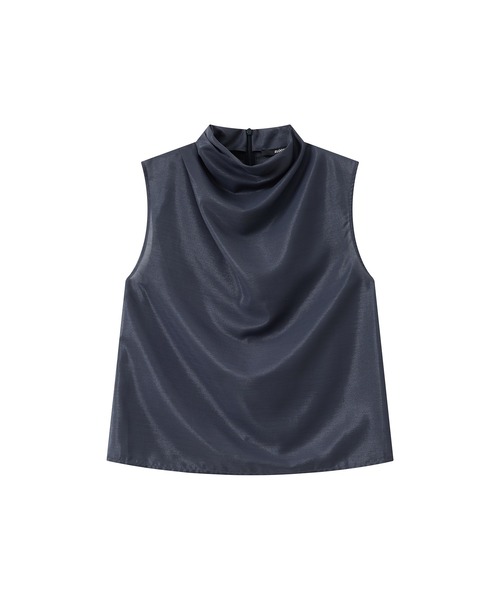 ELOOPS」シアーカウルネックノースリーブトップス レディース