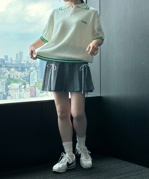WaiKei ニット セーター 「UNISEX」Wai Kei／ラインPOLOニットT