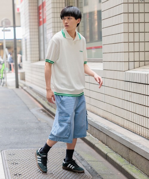 WaiKei ニット セーター 「UNISEX」Wai Kei／ラインPOLOニットT