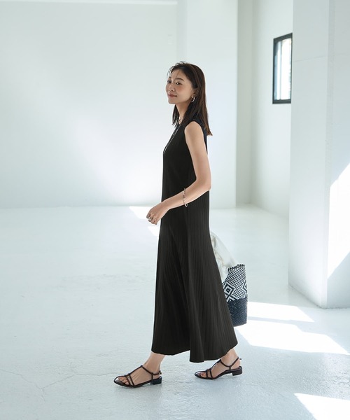 日本未入荷★CHICLINE★トルテフレアワンピース STYLE DELI ワンピース 「LUXE」パネル編みフレアワンピース