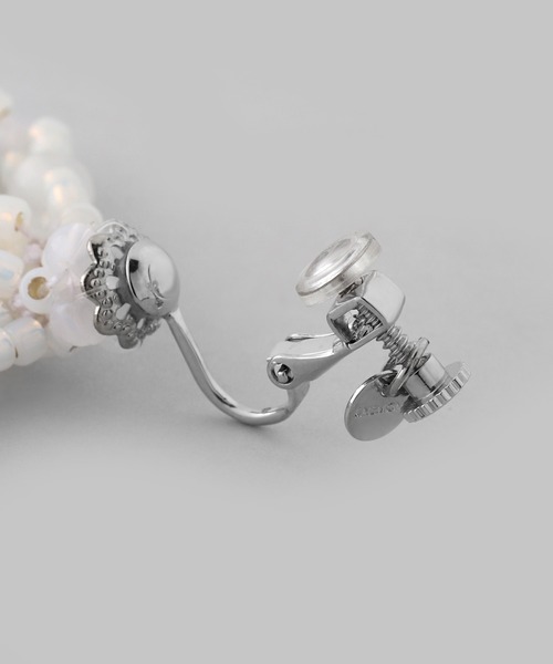 ANEMONE（アネモネ） イヤリング ビーズリボンイヤリング「Hanayome