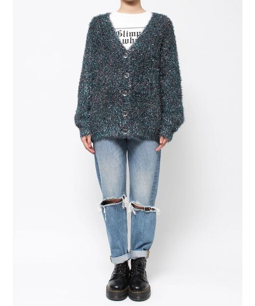 【美品】jouetie Vネックセーター ジュエティ】 M ニット セーター Vネック ショート丈 大きめ