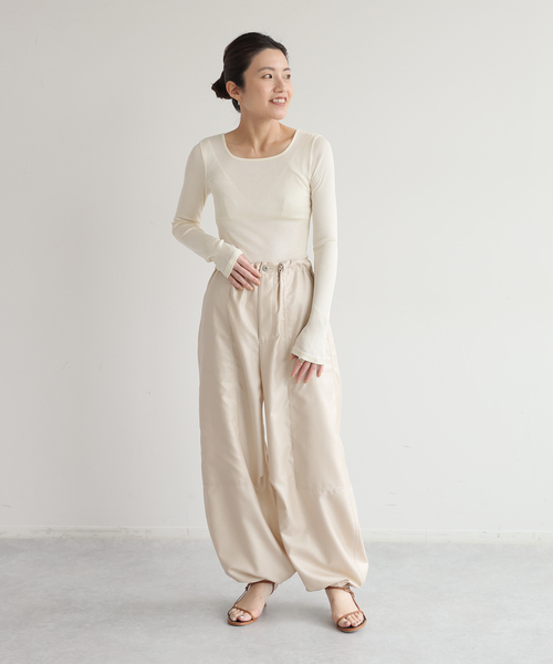 EMILY WEEK（エミリーウィーク） tシャツ シルクテレコリブプル