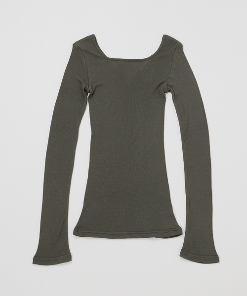 EMILY WEEK（エミリーウィーク） tシャツ シルクテレコリブプル