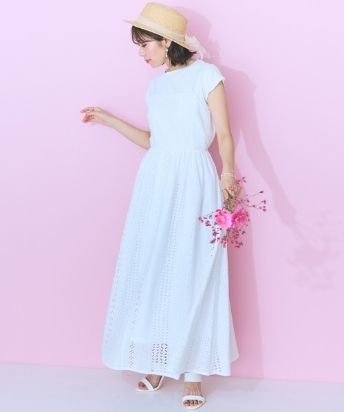 希少☆アリスオリビア Roselineアイレット レース マキシ ワンピ Alice+Olivia(アリスオリビア) ワンピース(レディース) - 海外