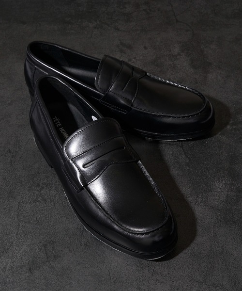 まえたかページです。 TETE HOMME（テット オム） ローファー コインローファー メンズ