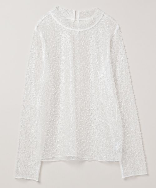 JEANASIS ビーズシアーハイネックLS/148474 JEANASIS tシャツ ビーズシアーハイネックLS/148474 レディース