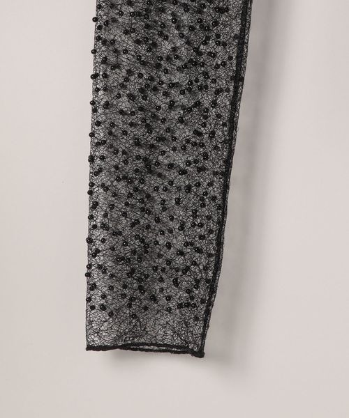 JEANASIS tシャツ ビーズシアーハイネックLS/148474 レディース