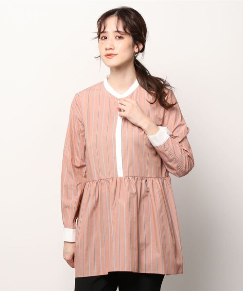 「SHIPS」 7分袖ブラウス ONE SIZE ベビーピンク レディース SHIPS 「SHIPS」 長袖ブラウス ONE SIZE ベビーピンク