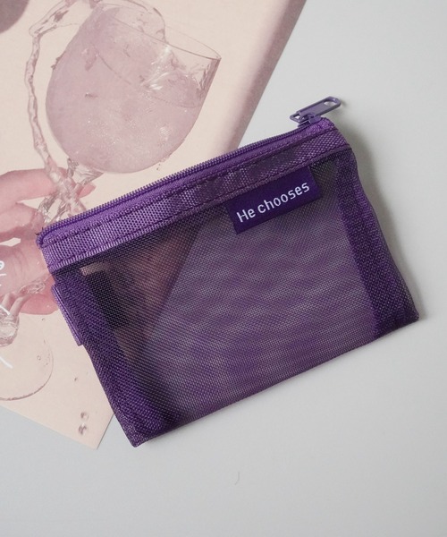 ポーチ 「 Sowel. / ソエル 」 ミニマム メッシュ フラット 小物入れ