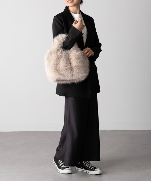 SETUP7（セットアップセブン） ハンドバッグ 「SETUP7」フェイクファー