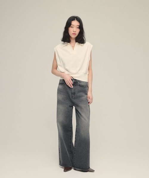 オシャレなワイドデニムパンツ✨ゆったりシルエットで年中活躍！ ジーンズ デニム デニムパンツ 「eL」Loose wide Denim Pants