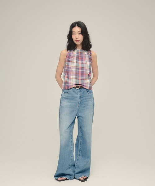 【新品】ジーナシス　【eL】Loose wide Denim Pants ジーンズ デニム デニムパンツ 「eL」Loose wide Denim Pants