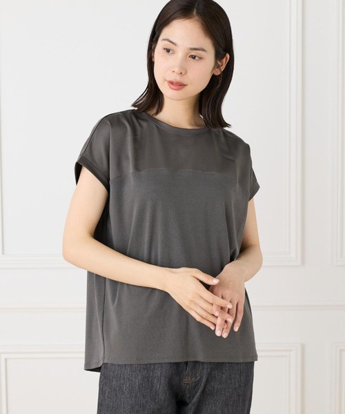 I.T.'S. international tシャツ サテン切り替えドルマンスリーブ