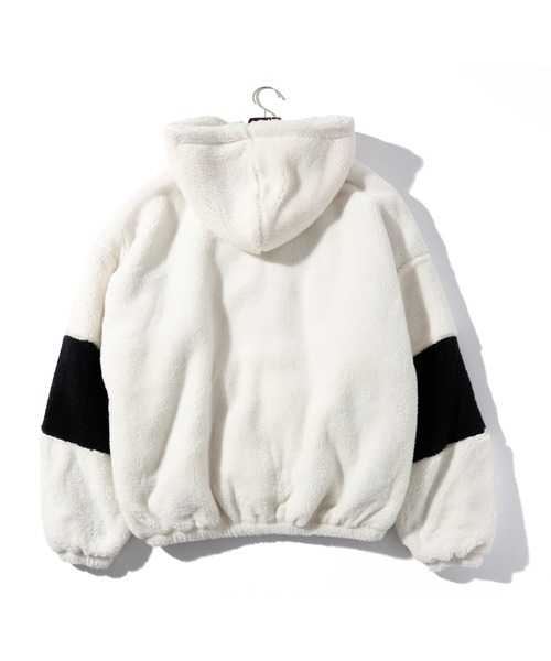 THISIS パーカー メンズライク ビッグシルエット シャギー フリース THISIS パーカー メンズライク ビッグシルエット シャギー フリース