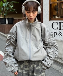 ブルゾン アウター 「UNISEX」袖ギャザーナイロンブルゾン メンズ レディース｜ZOZOTOWN Yahoo!店
