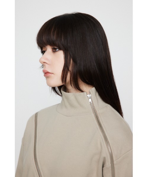 LAGUA GEM（ラグアジェム） トレーナー スウェット CURVE ZIP